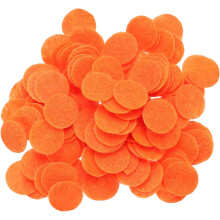200Pcs Round Felt Circles Soft Thick for Crafts 1 Inch Felt Pads for DIY Sewing Handcraft Orange Color