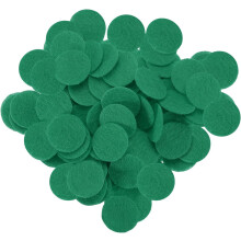 200Pcs Round Felt Circles Soft Thick for Crafts 1 Inch Felt Pads for DIY Sewing Handcraft Green