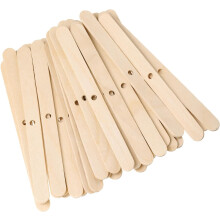 100PCs Single-Hole Wooden Candle Wick Holders 4.5 Inch Wick Bars Centering Devices Wick Holders for DIY Candle Making