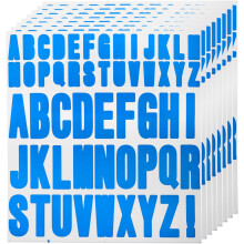 440pcs 8 Sheets Letter Stickers Vinyl Waterproof Alphabet Self Adhesive Sticker Letters for Indoor/Outside Sticker Decal Mailbox Craft Door Car Christ