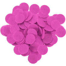 200Pcs Round Felt Circles Soft Thick for Crafts 9/16 Inch Felt Pads for DIY Sewing Handcraft Rose Red