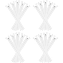 Invisible Zippers, 20pcs 7inch Nylon Hidden Sewing Zippers for Sewing DIY Handmade Crafts Garment Clothes Tailor, True White