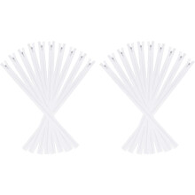 Invisible Zippers, 20pcs 18inch Nylon Hidden Sewing Zippers for Sewing DIY Handmade Crafts Garment Clothes Tailor, White