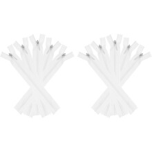 Invisible Zippers, 10pcs 6inch Nylon Hidden Sewing Zippers for Sewing DIY Handmade Crafts Garment Clothes Tailor, True White
