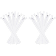 Invisible Zippers, 10pcs 7inch Nylon Hidden Sewing Zippers for Sewing DIY Handmade Crafts Garment Clothes Tailor, White