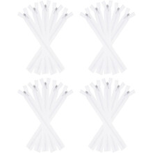 Invisible Zippers, 20pcs 8inch Nylon Hidden Sewing Zippers for Sewing DIY Handmade Crafts Garment Clothes Tailor, White