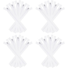 Invisible Zippers, 20pcs 6inch Nylon Hidden Sewing Zippers for Sewing DIY Handmade Crafts Garment Clothes Tailor, White