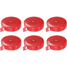 6 Pcs Round Case Automatic Retractable Sewing Tape Measure 150cm 60"