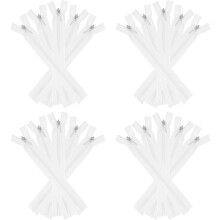 Invisible Zippers, 20pcs 6inch Nylon Hidden Sewing Zippers for Sewing DIY Handmade Crafts Garment Clothes Tailor, True White