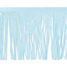 1 Yard 10 Inch Faux Suede PU Leather Fringe Trim Double Side Leather Sewing Tassel Fringe for DIY Sewing Dress Crafts Skirt Decoration, Sky Blue