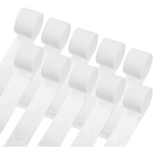 Crepe Paper Streamers 10 Rolls 820Ft Crepe Paper White Streamers Party Decorations for Birthday Party Wedding Ceremony Graduation Decoration (1.8 in x