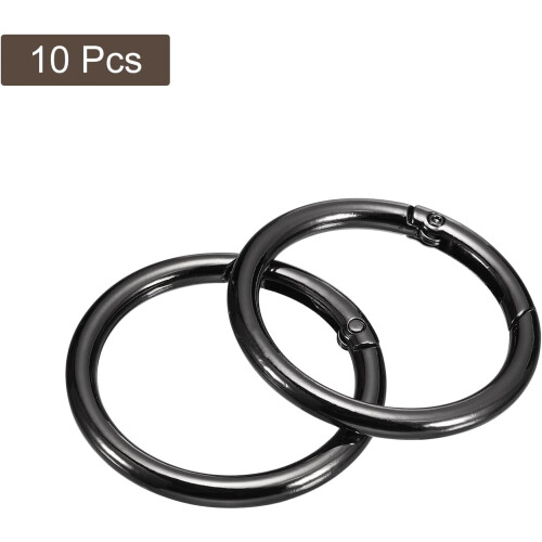 Round Spring O Rings, Trigger Buckle Snap Clips for Bags, Purses, DIY Accessories 2