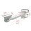 Monitoring Hoop Bracket CCTV Security Camera Pole Mount Bracket Outdoor External Wall Corner Bracket with 20CM Clamp 5