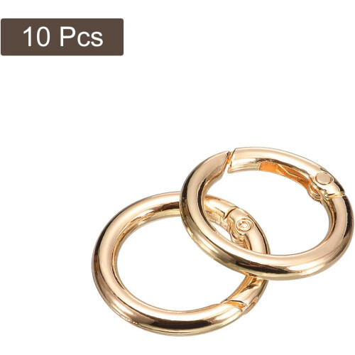 Round Spring O Rings, Trigger Buckle Snap Clips for Bags, Purses, DIY Accessories 2