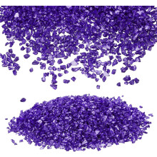 Crushed Glass Glitters 2-4mm Irregular Chips Sequins, Metallic Chunky Glitters Stones for Resin Art, Nail Arts Craft, DIY Phone, Scrapbooking (Dark Pu