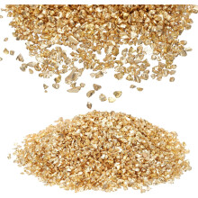 Crushed Glass Glitters 2-4mm Irregular Chips Sequins, Metallic Chunky Glitters Stones for Resin Art, Nail Arts Craft, DIY Phone, Scrapbooking(Gold, 7.