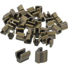 40Pcs Zipper Slider Retainers - #10 Top Stoppers for Bags Coats Jackets Closed-end Zippers Replacing, Bronze Tone
