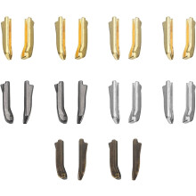 Double Open Zipper Repair Latch Kits, #3 Insert Pins for Jacket Coat Two-Way Separating Zippers (5Colors, 10 Pairs)