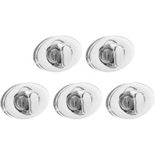 5Pcs Twist Turn Lock Clasp, 0.9" x 0.67" Closures Lock Fasteners for Purse Aluminum Alloy Oval Bag Closure Clip Hardware Accessories for DIY Handbag C