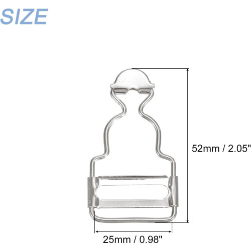 Overall Buckles, Retro Metal Suspender Replacement Buckles 1