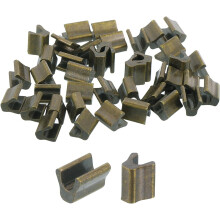 40Pcs Zipper Slider Retainers - #5 Top Stoppers for Bags Coats Jackets Closed-end Zippers Replacing, Bronze Tone