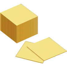 72Pcs 2 x 2 Inch Mosaic Mirror Tiles, Large Gold Self-Adhesive Glass Mirror Stickers, Square Mosaic Tiles for DIY Craft Decoration