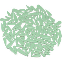 Ceramic Mosaic Tiles, 200g Teardrop Flower Leaves Tiles Mosaic Blocks for Art Craft and Home Decorations, Light Green