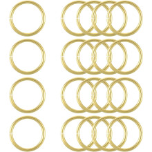 20Pcs Open Jump Rings, 30mm/1.18" OD Brass Jump Ring Connectors 3mm Thick O Rings for Necklaces Bracelet Jewelry Making Keychain DIY Craft, Gold Tone