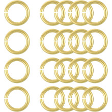 20Pcs Open Jump Rings, 16mm/0.63" OD Brass Jump Ring Connectors 2.5mm Thick O Rings for Necklaces Bracelet Jewelry Making Keychain DIY Craft, Gold Ton