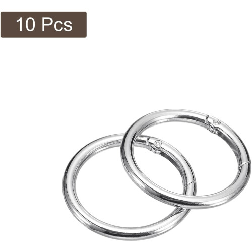 Round Spring O Rings, Trigger Buckle Snap Clips for Bags, Purses, DIY Accessories 2