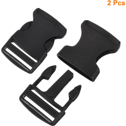 Side Release Buckle, Plastic Dual Adjustable Buckle Clips Replacement for Backpack Luggage Strap Belt 2