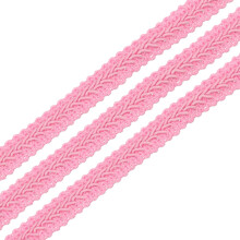 1/2" x 13 Yards Gimp Braid Trim Woven Fabric Ribbon Polyester Curtain Upholstery Trim for DIY Craft Sewing Accessories Costume Home Decoration, Pink