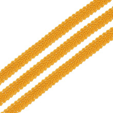 1/2" x 13 Yards Gimp Braid Trim Woven Fabric Ribbon Polyester Curtain Upholstery Trim for DIY Craft Sewing Accessories Costume Home Decoration, Yellow