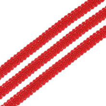 1/2" x 13 Yards Gimp Braid Trim Woven Fabric Ribbon Polyester Curtain Upholstery Trim for DIY Craft Sewing Accessories Costume Home Decoration, Red