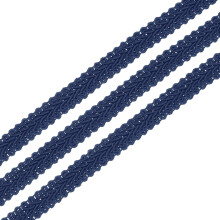 1/2" x 13 Yards Gimp Braid Trim Woven Fabric Ribbon Polyester Curtain Upholstery Trim for DIY Craft Sewing Accessories Costume Home Decoration, Navy B
