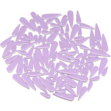 Ceramic Mosaic Tile, About 200g Teardrop Flower Leaf Tile Mosaic Block for Handicrafts Artwork, Purple