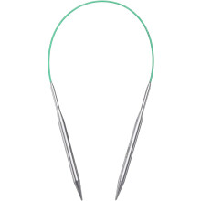 Size US 9 (5.5mm) Knitting Needles Circular Needle 16 Inch(40cm) Round Metal Stainless Steel Needle for Handmade Projects DIY Knitting