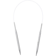 Size US 8 (5mm) Knitting Needles Circular Needle 16 Inch(40cm) Round Metal Stainless Steel Needle for Handmade Projects DIY Knitting