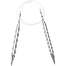 Size US 15 (10mm) Knitting Needles Circular Needle 40 Inch(100cm) Round Metal Stainless Steel Needle for Handmade Projects DIY Knit Blankets