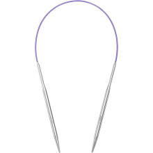 Size US 7 (4.5mm) Knitting Needles Circular Needle 16 Inch(40cm) Round Metal Stainless Steel Needle for Handmade Projects DIY Knitting