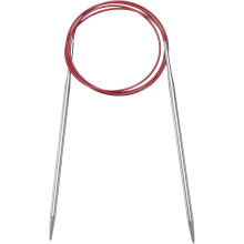 Size US 6 (4mm) Knitting Needles Circular Needle 40 Inch(100cm) Round Metal Stainless Steel Needle for Handmade Projects DIY Knit Blankets