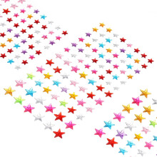 440 Pcs Multicolor Star Gems Stickers, Self-Adhesive, Acrylic, For Plastic, Glass, Metal, Wood Surfaces, Indoor Use