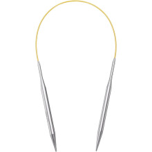 Size US 10 (6mm) Knitting Needles Circular Needle 16 Inch(40cm) Round Metal Stainless Steel Needle for Handmade Projects DIY Knitting