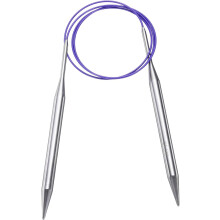 Size US 13 (9mm) Knitting Needles Circular Needle 40 Inch(100cm) Round Metal Stainless Steel Needle for Handmade Projects DIY Knit Blankets