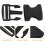 Side Release Buckle, Plastic Dual Adjustable Buckle Clips Replacement for Backpack Luggage Strap Belt 4