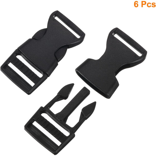 Side Release Buckle, Plastic Dual Adjustable Buckle Clip Replacement for Backpack Luggage Strap Belt 2