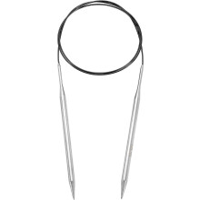 Size US 10.25 (6.5mm) Knitting Needles Circular Needle 40 Inch(100cm) Round Metal Stainless Steel Needle for Handmade Projects DIY Knitting Black