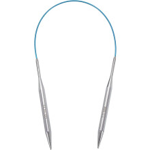 Size US 10.5 (7mm) Knitting Needles Circular Needle 16 Inch(40cm) Round Metal Stainless Steel Needle for Handmade Projects DIY Knitting Blue