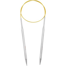 Size US 10 (6mm) Knitting Needles Circular Needle 26 Inch(65cm) Round Metal Stainless Steel Needle for Handmade Projects DIY Knitting Yellow