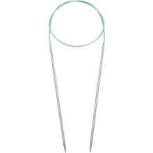 Size US 2.5 (3mm) Knitting Needles Circular Needle 26 Inch(65cm) Round Metal Stainless Steel Needle for Handmade Projects DIY Knitting Mint Green